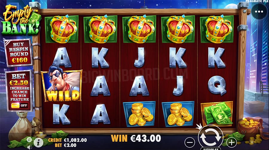 Empty the Bank slot