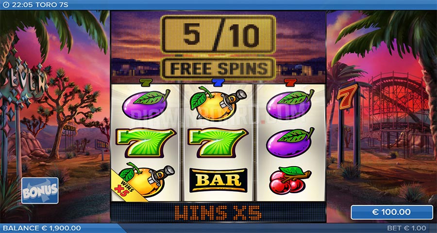 Toro 7s slot