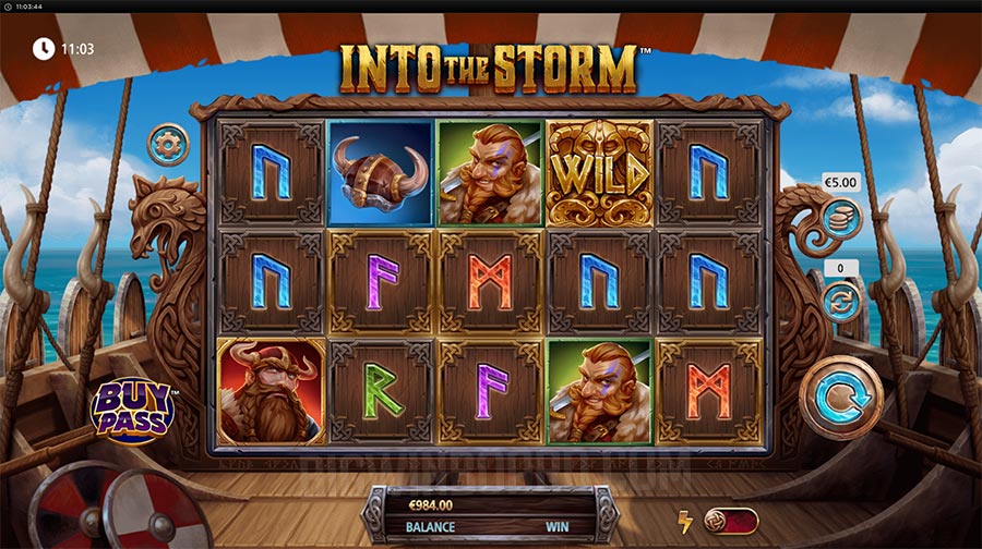 into the storm slot