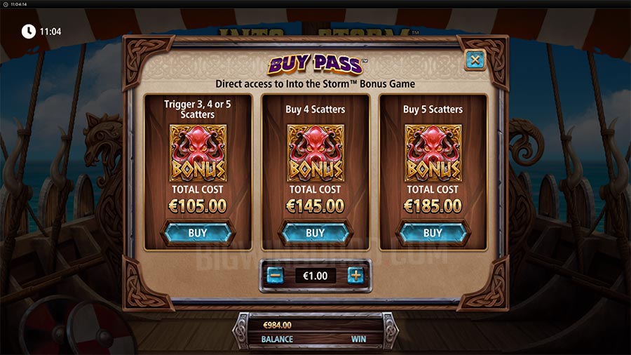 into the storm slot