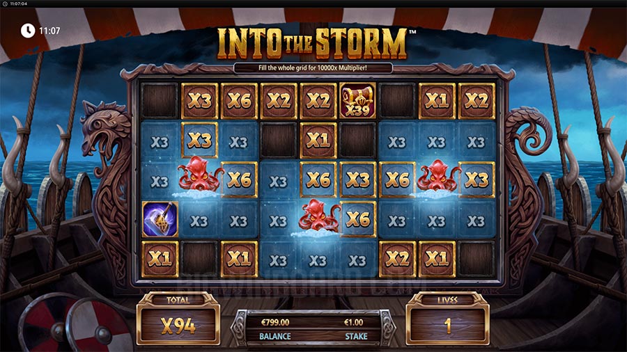 into the storm slot