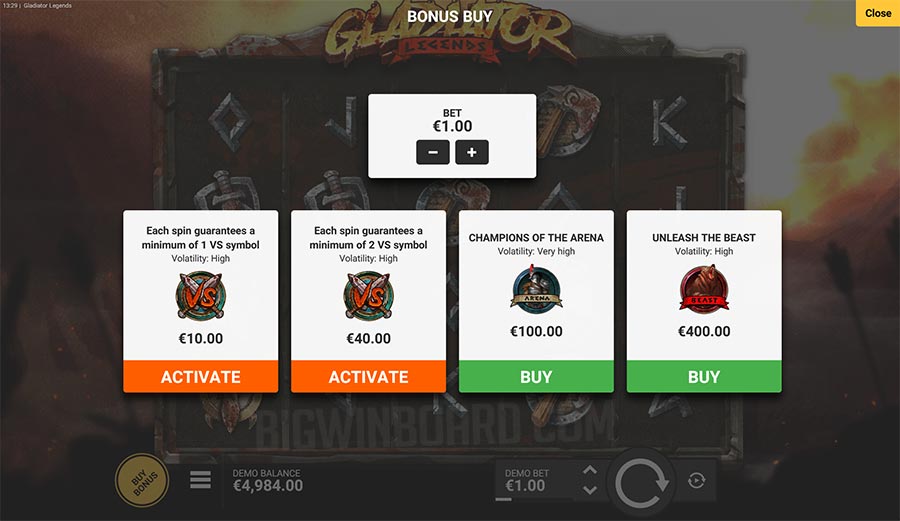 Gladiator Legends slot
