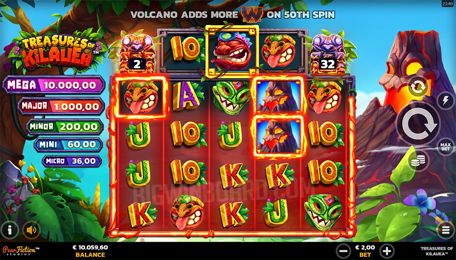 Treasures of Kilauea slot