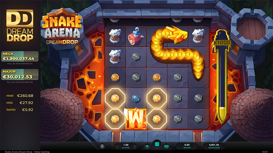 snake arena dream drop slot