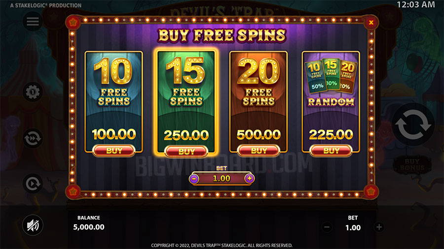Devil's Trap slot