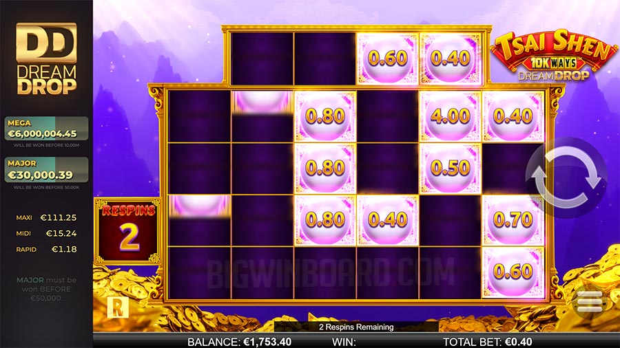 Tsai Shen 10K Ways Dream Drop slot