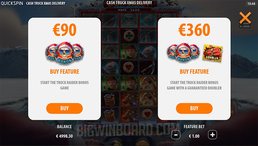 Cash Truck Xmas Delivery slot