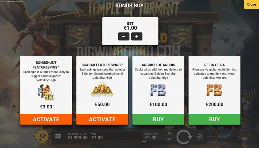 Temple of Torment slot