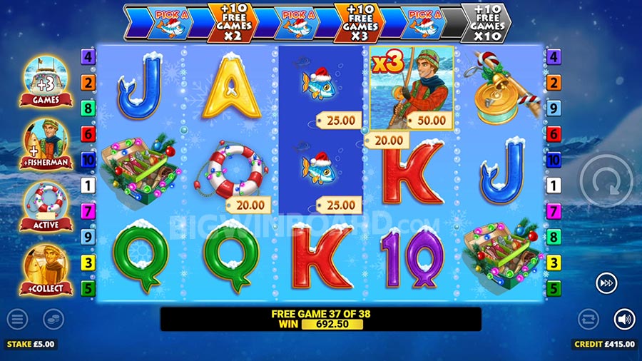 Fishin’ Frenzy Christmas slot