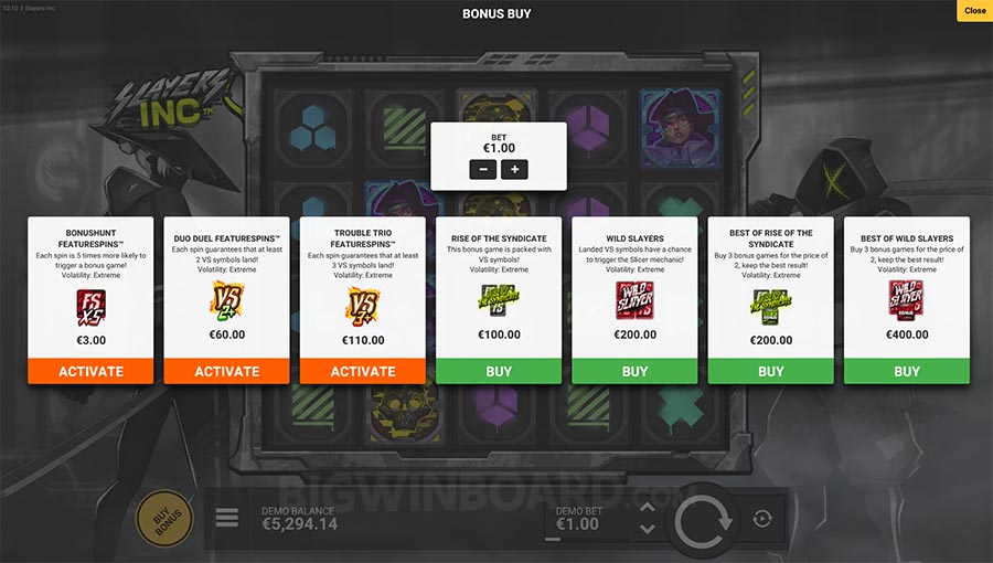 Slayers Inc slot