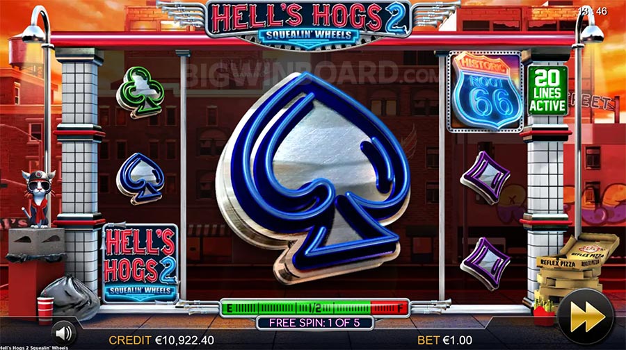 Hell's Hogs 2 Squelin' Wheels slot