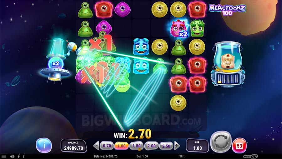 Reactoonz 100 slot