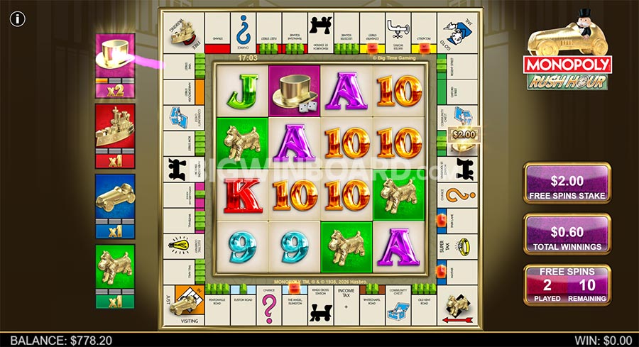 Monopoly Rush Hour slot