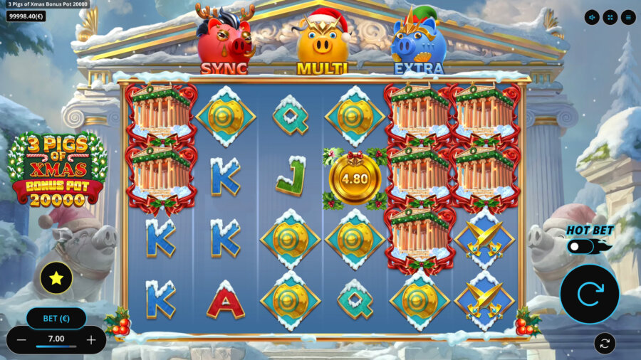 3 Pigs of Xmas slot