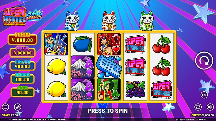 Super Graphics Upside Down slot