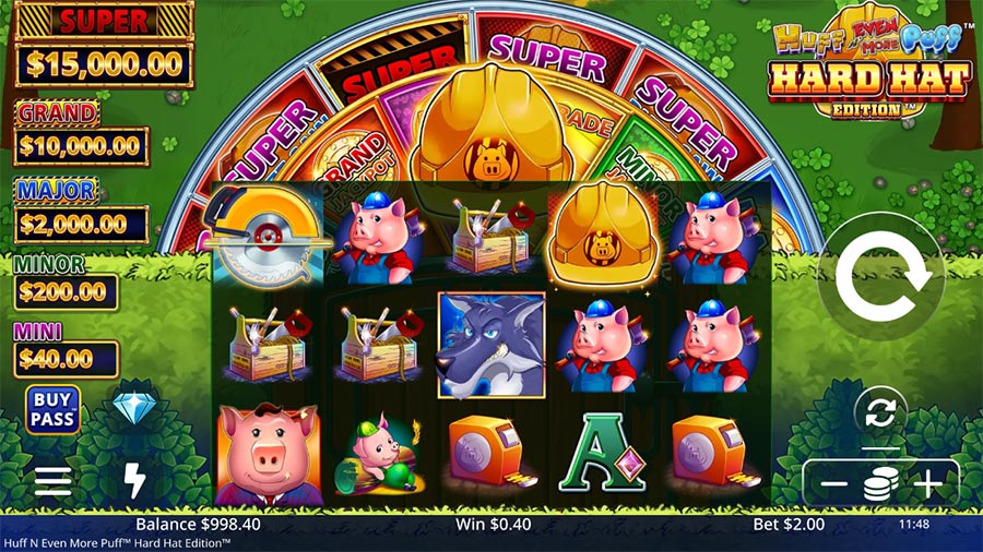 Huff N' Even More Puff Hard Hat Edition slot