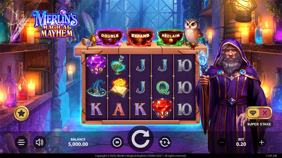 Merlin's Magical Mayhem slot